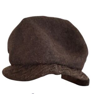 Shihreen Wonderful Accessories Vintage Brown Wool Blend Winter Hat. One Size. OS